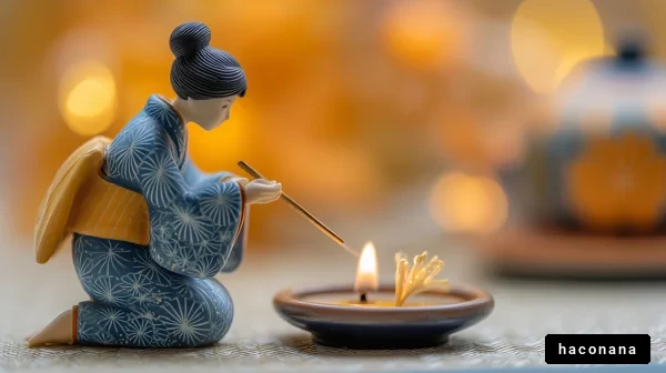 和の灯りと美しい女性