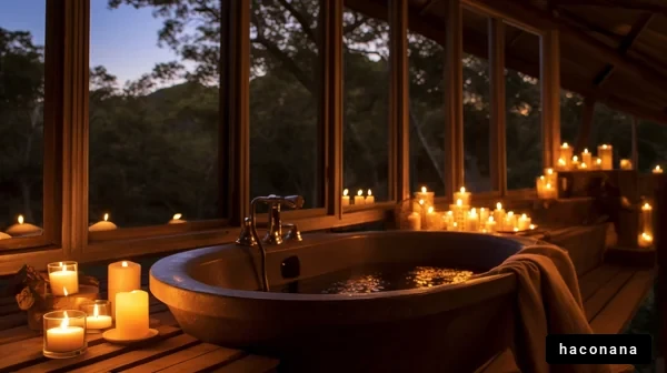 静かな夜のバスタイム