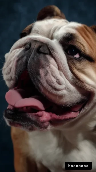 笑顔のブルドッグ