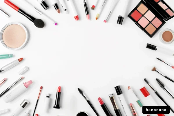 メイクアップ用品の配置