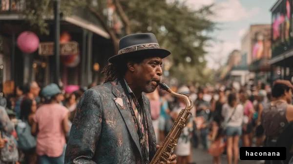 街角のサックス演奏者