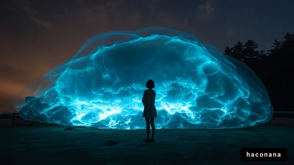 幻想的な夜の風景