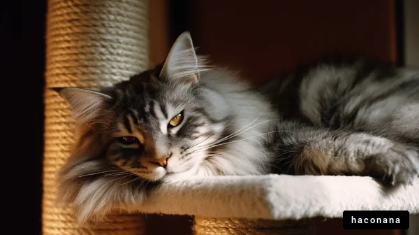 くつろぐ猫の姿