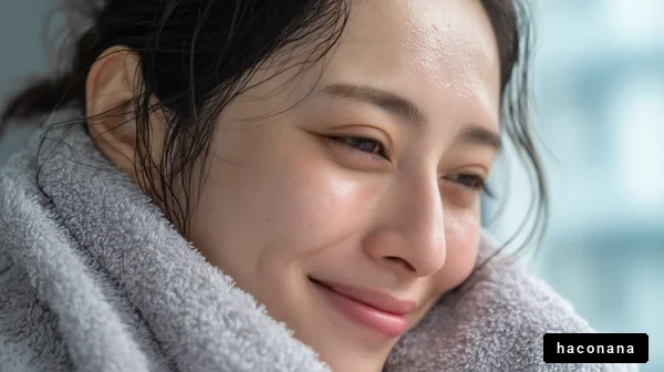 微笑む女性の顔