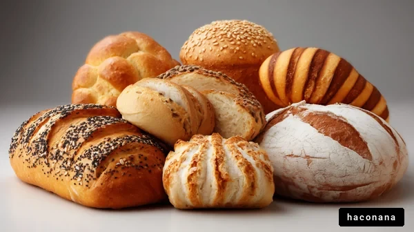 多様な種類のパン