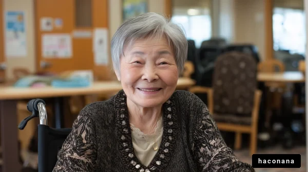 笑顔のお年寄りのポートレート