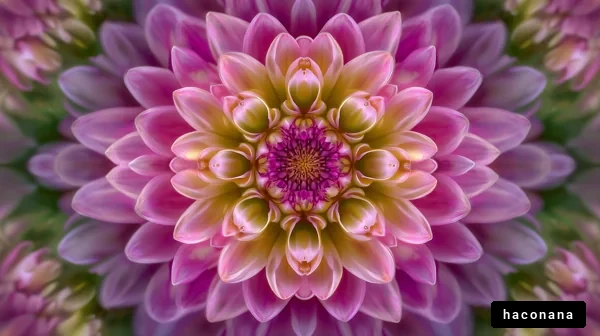 美しい花の模様