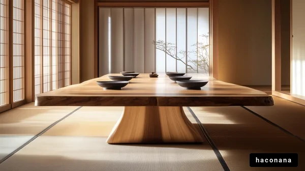 和風の静かなダイニング空間