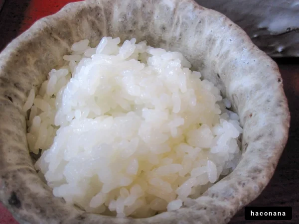 白ご飯の美味しさ