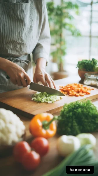 料理を楽しむシーン