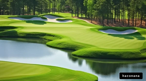 美しいゴルフコースの風景
