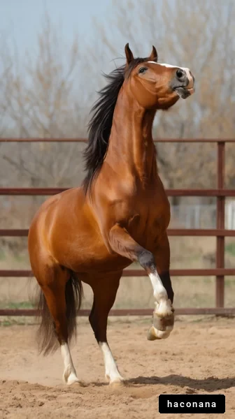 躍動する馬の姿