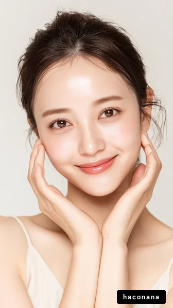 輝く笑顔の女性