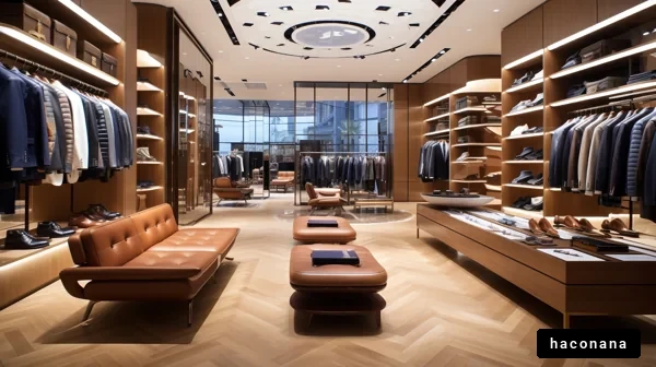 洗練された洋服店の風景