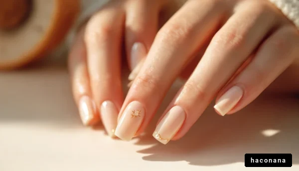 ナチュラルなネイルアート