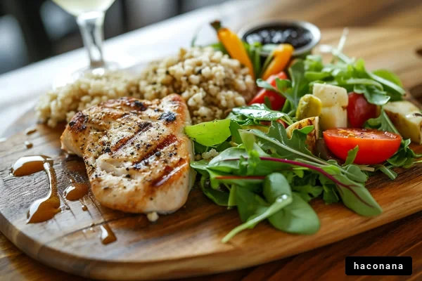 ヘルシーな食事プレート