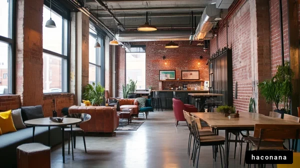 モダンなカフェのインテリア