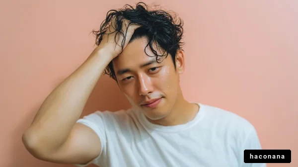 男性のリラックスした表情