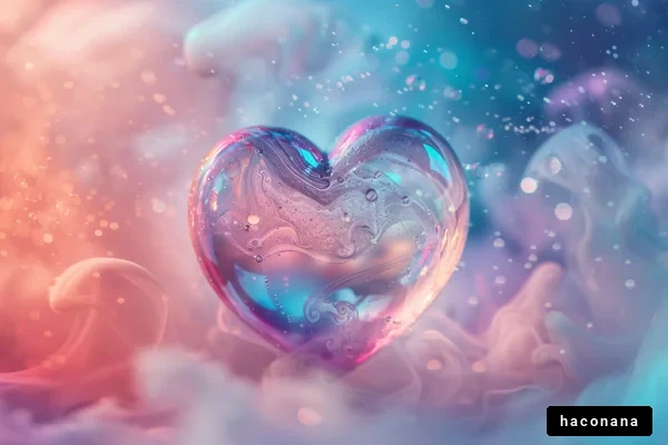 幻想的なハートの抽象