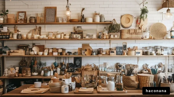 ナチュラルな雑貨店の風景