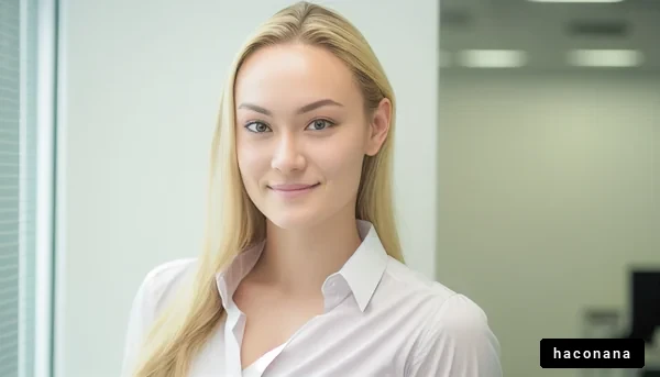 ビジネスシーンの若い女性