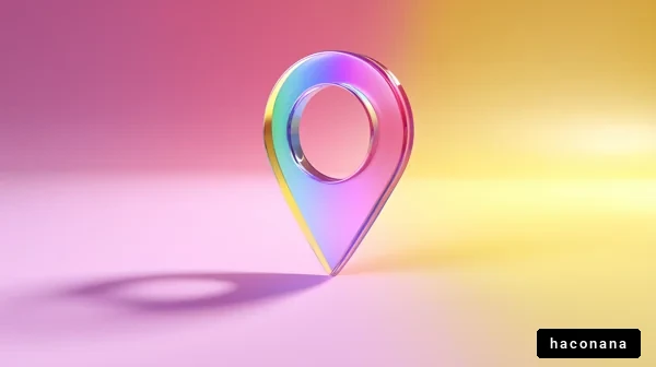 カラフルな地図ピン