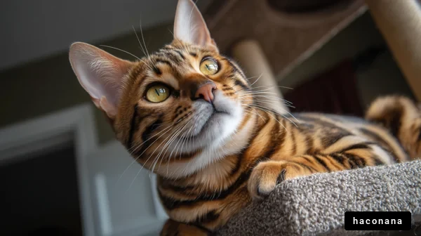 美しい縞模様の猫