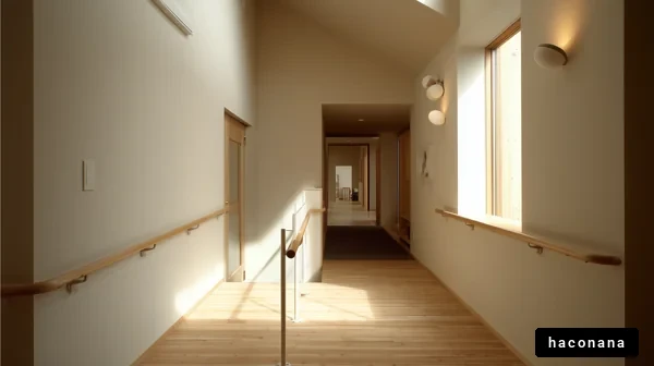 シンプルな廊下の内装