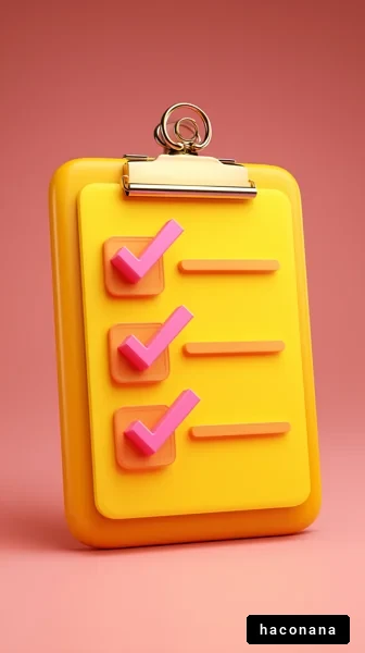 カラフルなチェックリスト