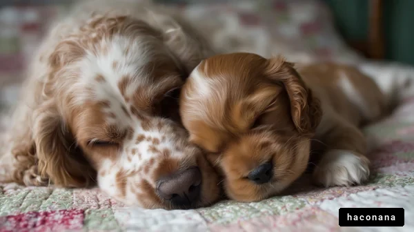 眠る犬たちの可愛らしい姿