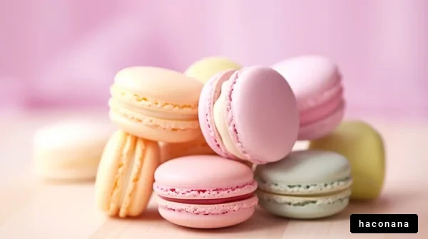 カラフルなマカロンの盛り合わせ