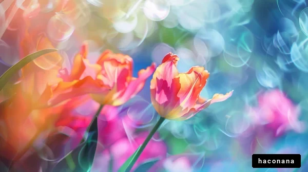 春の色とりどりの花々