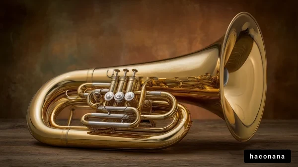 美しい金色のチューバ