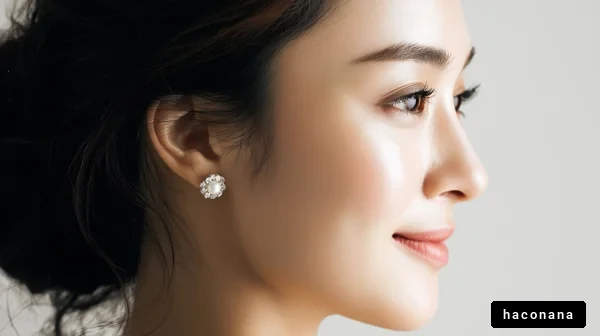 優雅な女性の横顔