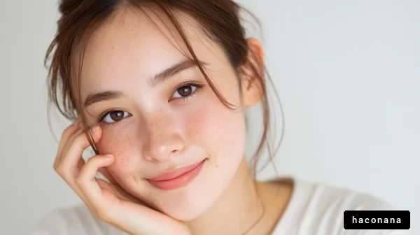 自然な笑顔の女性