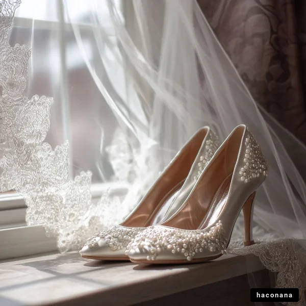 花嫁の美しい靴