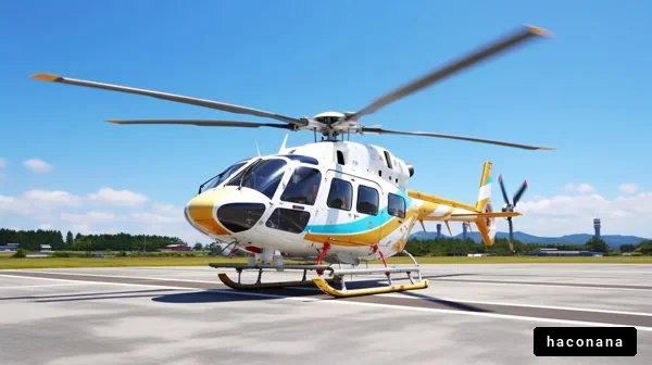 空を飛ぶヘリコプター