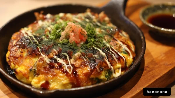 美味しいお好み焼きの皿