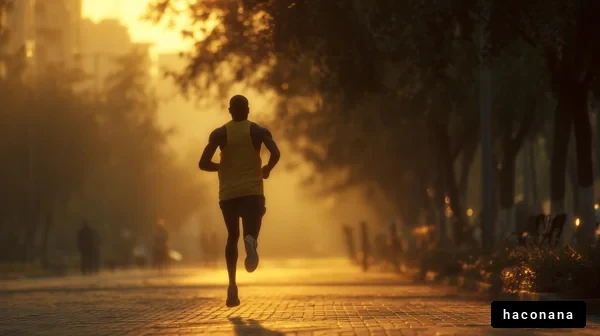 朝のランニング風景