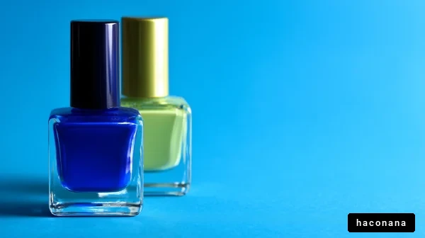 カラフルなネイルポリッシュ