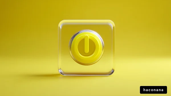 明るいイエローのボタン