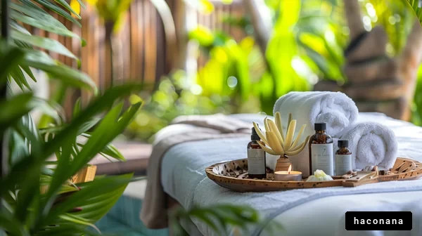 リラックスできるスパの風景