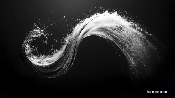 流れる水の美しい形