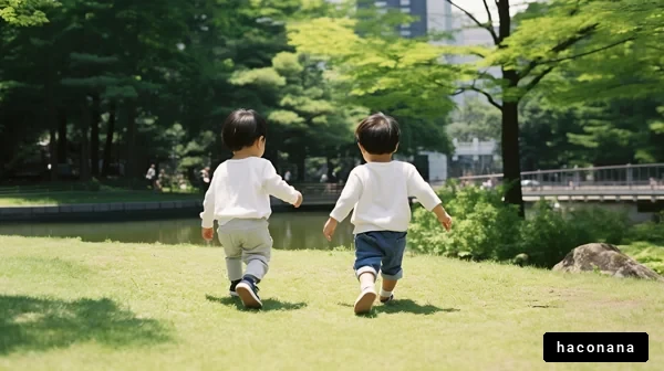 子供たちの楽しい散歩