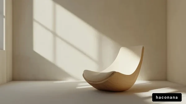 シンプルなデザインの椅子