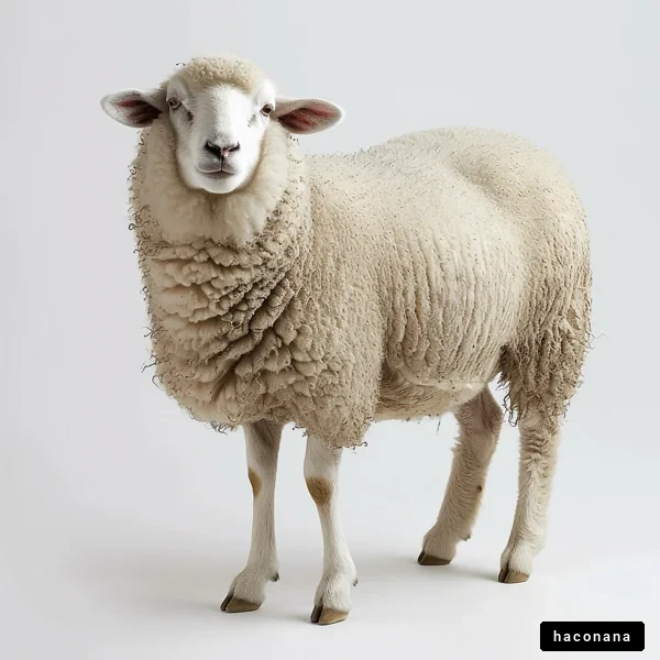 可愛い羊のポートレート
