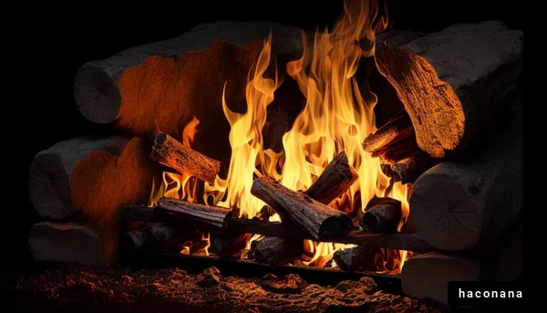 暖かい焚き火の情景