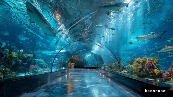 海中の空間での探検