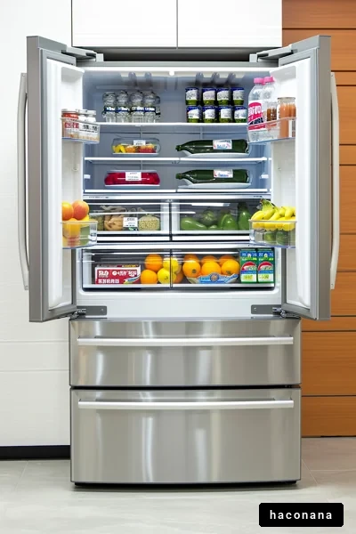 冷蔵庫の中身と整理