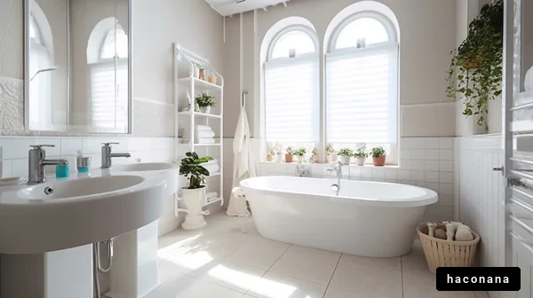 清潔感あふれるバスルーム